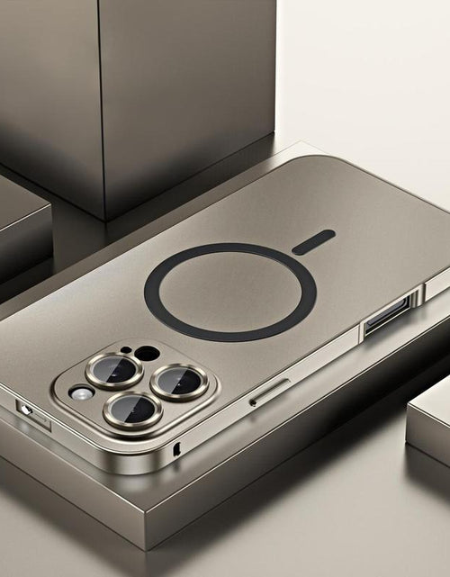 Load image into Gallery viewer, Alloy Aluminum Magnetic Case for iPhone 17 Pro Max, 16, 15, 14, 13, 12 Pro Max and iPhone Air 17 - Ultra-Thin Full Coverage Lens Protection
