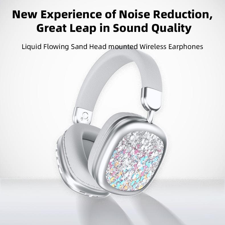 YANUQIA Wireless Over-Ear Headphones with Hi-Fi Stereo Sound and Noise Cancellation, Ideal for Travel, Work, Sports, and Gaming, Featuring Built-In Microphone and Extended Battery Life, Compatible with iPhone, Laptops, and iOS/Android Devices
