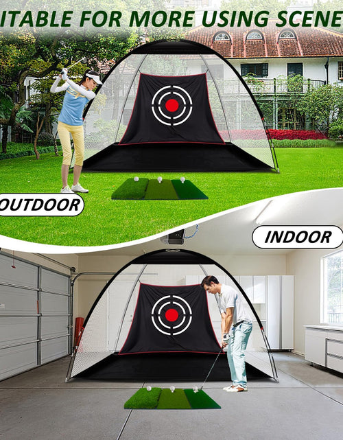 Load image into Gallery viewer, Golf Net,Golf Net Backyard Driving,Golf Driving Range,Golf Set Net,Heavy Duty Dome Golf Practice Net,Golf Practice Hitting Net,Quick Setup with Target Cloth and Carry Bag(Style Optional)
