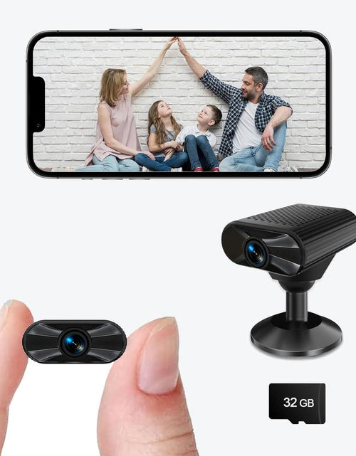 Load image into Gallery viewer, Mini Wi-Fi Surveillance Camera with Strong Magnet: 2K HD Resolution, Night Vision, 2-Hour Battery Life/USB Power, 32GB Memory Card, Compatible with iOS/Android App
