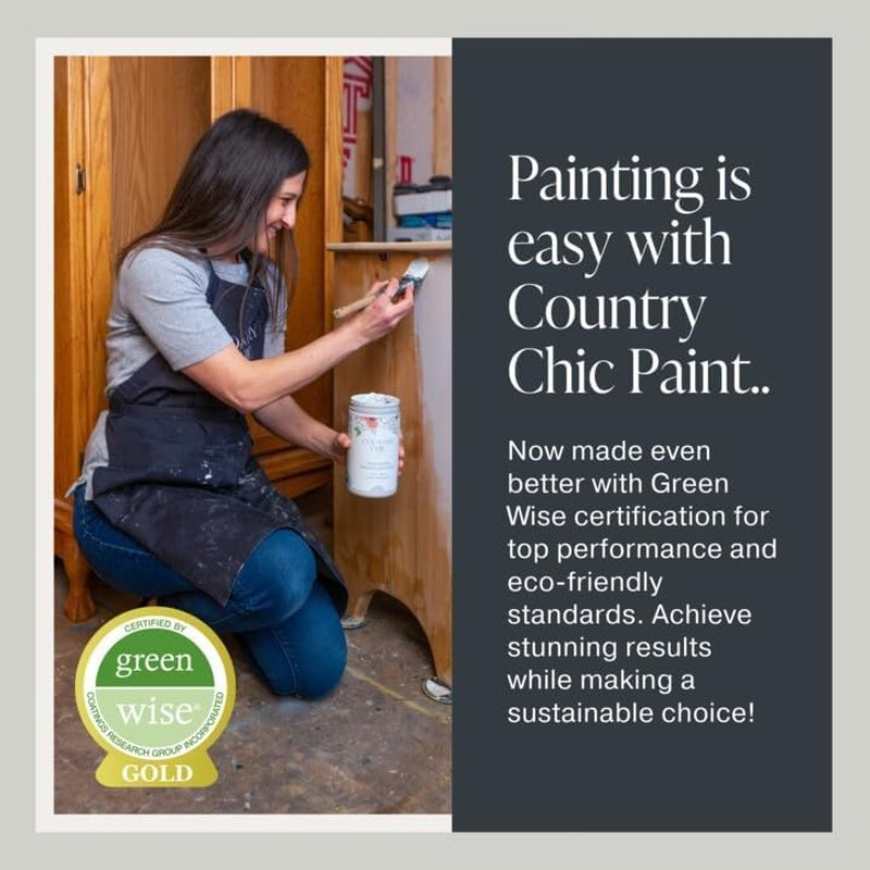 Chalk Style Paint - for Furniture, Home Decor, Crafts - Eco-Friendly - All-In-One - No Wax Needed (Fresh Mustard [Mustard Yellow], Pint (16 Oz))