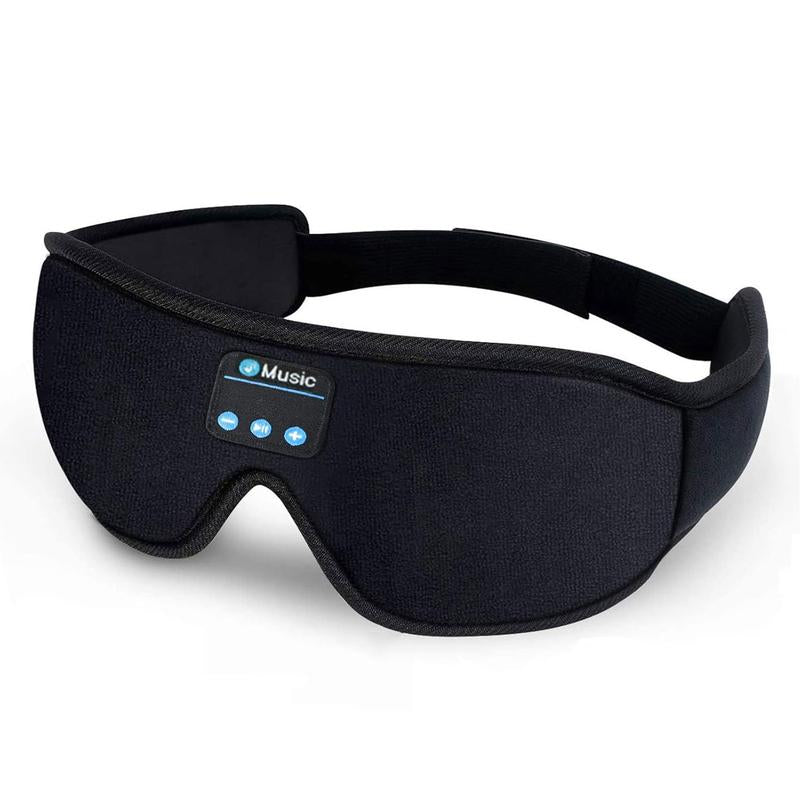 HITOZON Wireless Sleep Headphones and 3D Eye Mask with Ultra-Thin HD Stereo Speakers for Enhanced Comfort During Sleep, Workouts, and Travel - Bluetooth Compatible, Unisex, Ideal for Meditation and Insomnia Relief