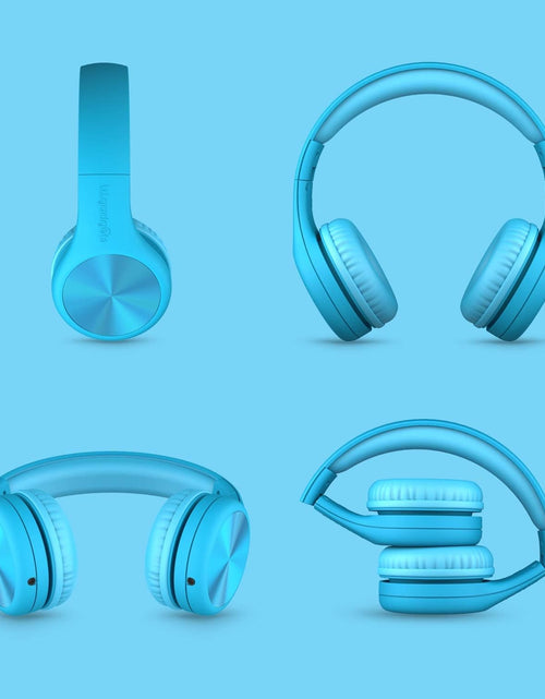 Load image into Gallery viewer, Connect+ PRO Kids Premium Volume Limited Wired Headphones with Shareport and Inline Microphone (Children) - Blue
