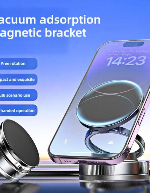 Load image into Gallery viewer, BAILIXIN 360° Adjustable Vacuum Magnetic Phone Mount - Portable and Foldable Stand for All Smartphones, Compatible with Any Car Model and Gym/Bathroom Mirrors
