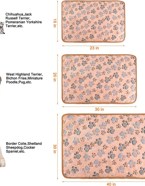 Load image into Gallery viewer, 3 Pack Cat and Dog Blanket Soft &amp; Warm Fleece Flannel Pet Blanket, Great Pet Throw for Puppy, Small Dog, Medium Dog &amp; Large Dog (Medium)
