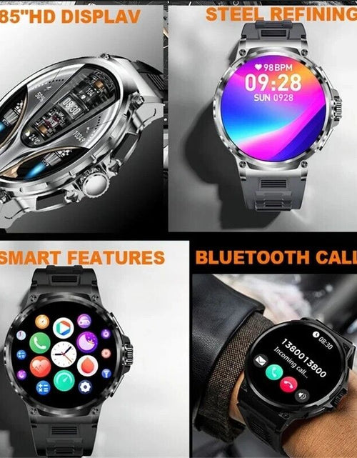 Load image into Gallery viewer, 1.85&quot; Ultra HD Smartwatch GPS Bluetooth Call Health Monitoring Watch Gym Gift
