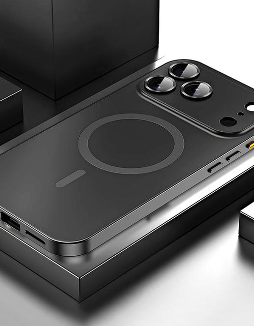 Load image into Gallery viewer, Alloy Aluminum Magnetic Case for iPhone 17 Pro Max, 16, 15, 14, 13, 12 Pro Max and iPhone Air 17 - Ultra-Thin Full Coverage Lens Protection
