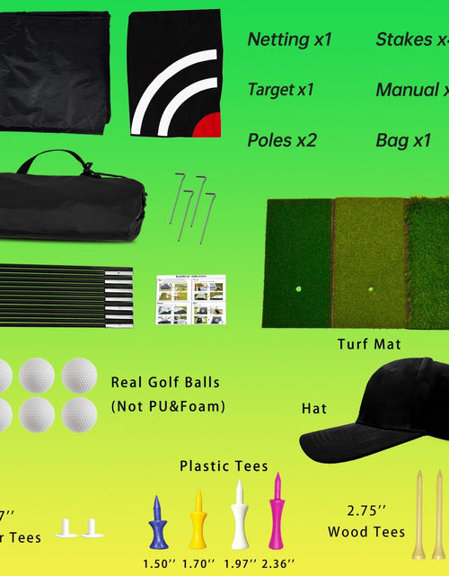 Load image into Gallery viewer, Golf Net,Golf Net Backyard Driving,Golf Driving Range,Golf Set Net,Heavy Duty Dome Golf Practice Net,Golf Practice Hitting Net,Quick Setup with Target Cloth and Carry Bag(Style Optional)
