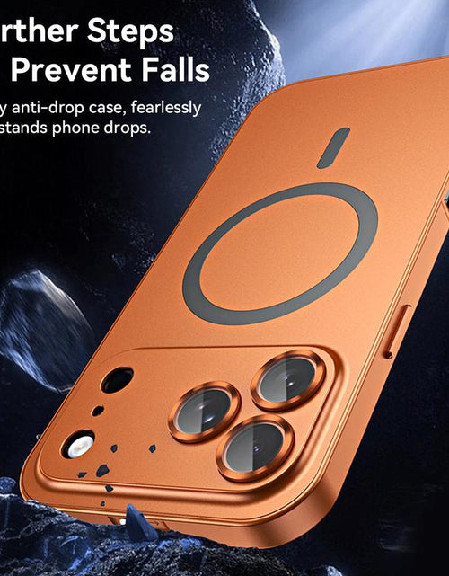 Load image into Gallery viewer, Alloy Aluminum Magnetic Case for iPhone 17 Pro Max, 16, 15, 14, 13, 12 Pro Max and iPhone Air 17 - Ultra-Thin Full Coverage Lens Protection
