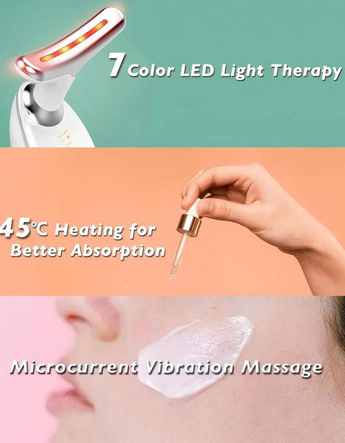 Load image into Gallery viewer, 7-In-1 Neck Face Massager, 7 Color Led Face Neck Massage for Skin Care at Home, Portable Facial Massager,Face Sculpting Tool,Multifunctional Vibration
