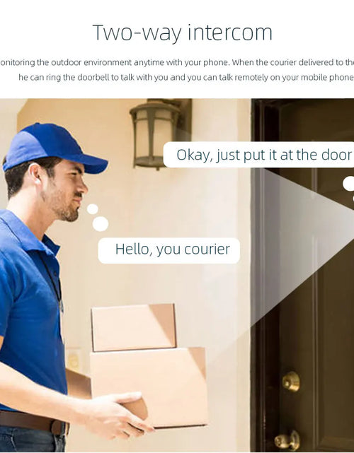 Load image into Gallery viewer, 3MP Smart Life Tuya 1080P Wi-Fi Doorbell Eye Peephole Camera with 5000mAh Battery, PIR Motion Detection, IR Night Vision, Alexa and Google Assistant Compatible
