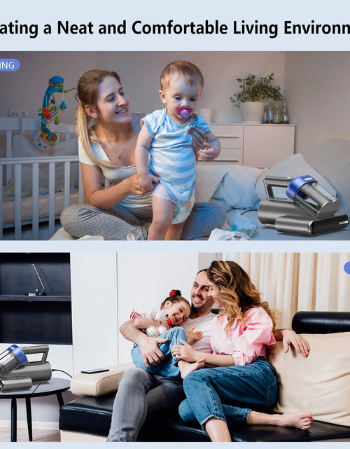 Load image into Gallery viewer, 16Kpa Handheld Mattress Vacuum Cleaner, UV Light for Deep Cleaning Beds &amp; Sofas
