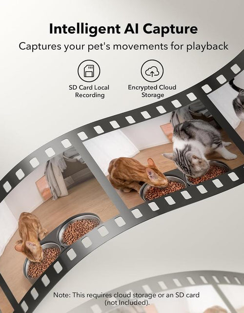 Load image into Gallery viewer, PETLIBRO Smart Automatic Cat Feeder with Camera for Dual Pet Use, 1080P HD Video and Night Vision, 5G WiFi Connectivity, Two-Way Audio, Low Food and Motion Alerts, Dual Tray Design, 5L Capacity, Black
