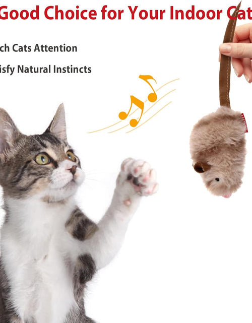 Load image into Gallery viewer, Interactive Cat Toy Squeaky, Electronic Chirpy Bird Cat Toy Feather Tail, Automatic Cat Play Squeak Toy for Boredom
