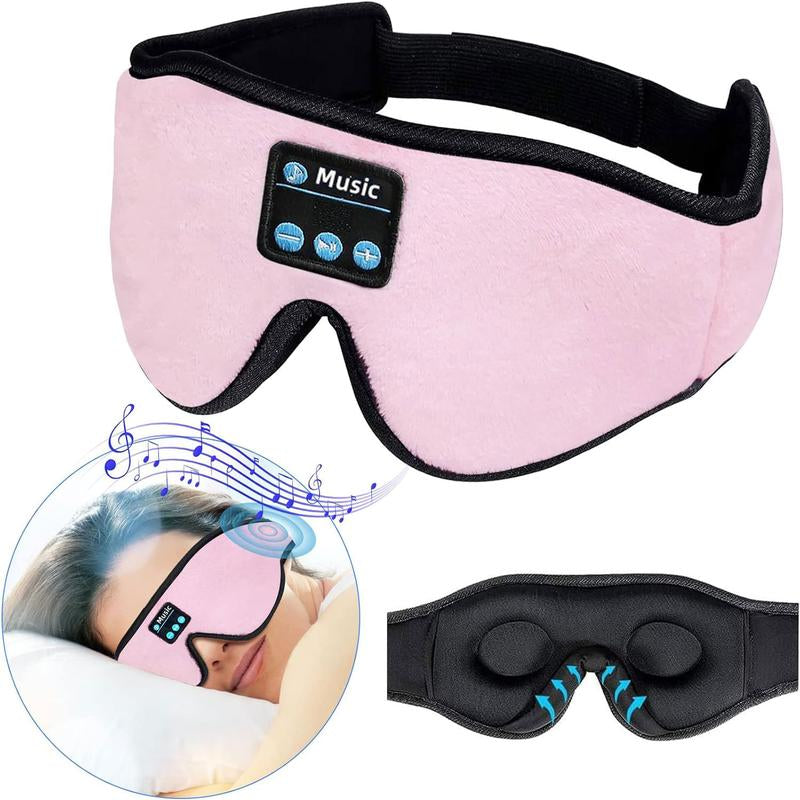 HITOZON Wireless Sleep Headphones and 3D Eye Mask with Ultra-Thin HD Stereo Speakers for Enhanced Comfort During Sleep, Workouts, and Travel - Bluetooth Compatible, Unisex, Ideal for Meditation and Insomnia Relief